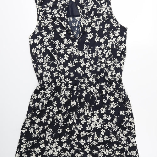 Atmosphere Womens Blue Floral  Playsuit One-Piece Size 16