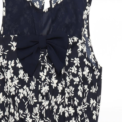 Atmosphere Womens Blue Floral  Playsuit One-Piece Size 16