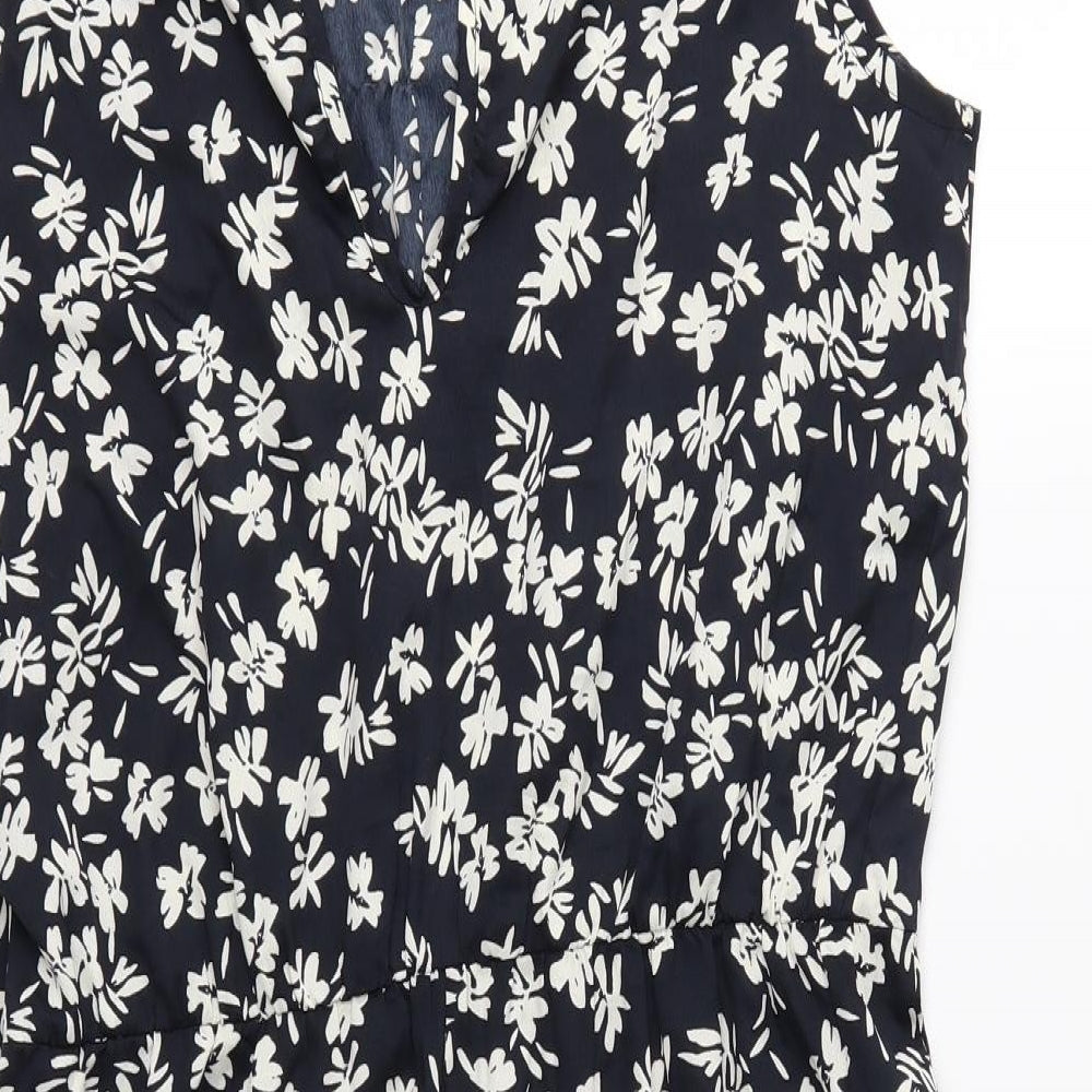 Atmosphere Womens Blue Floral  Playsuit One-Piece Size 16