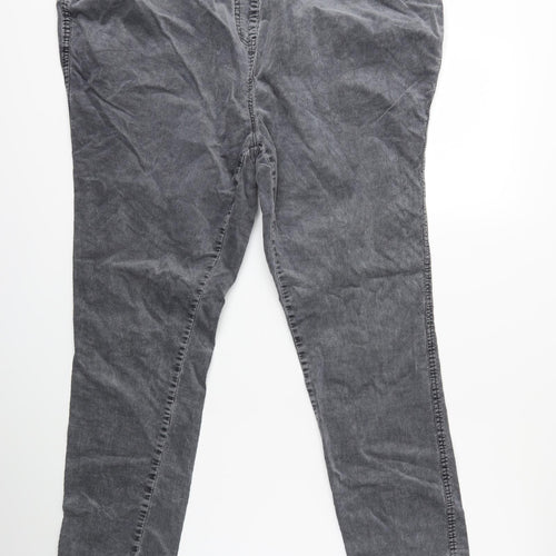 evie Womens Grey  Corduroy Snow Pants Trousers Size 26 L28 in