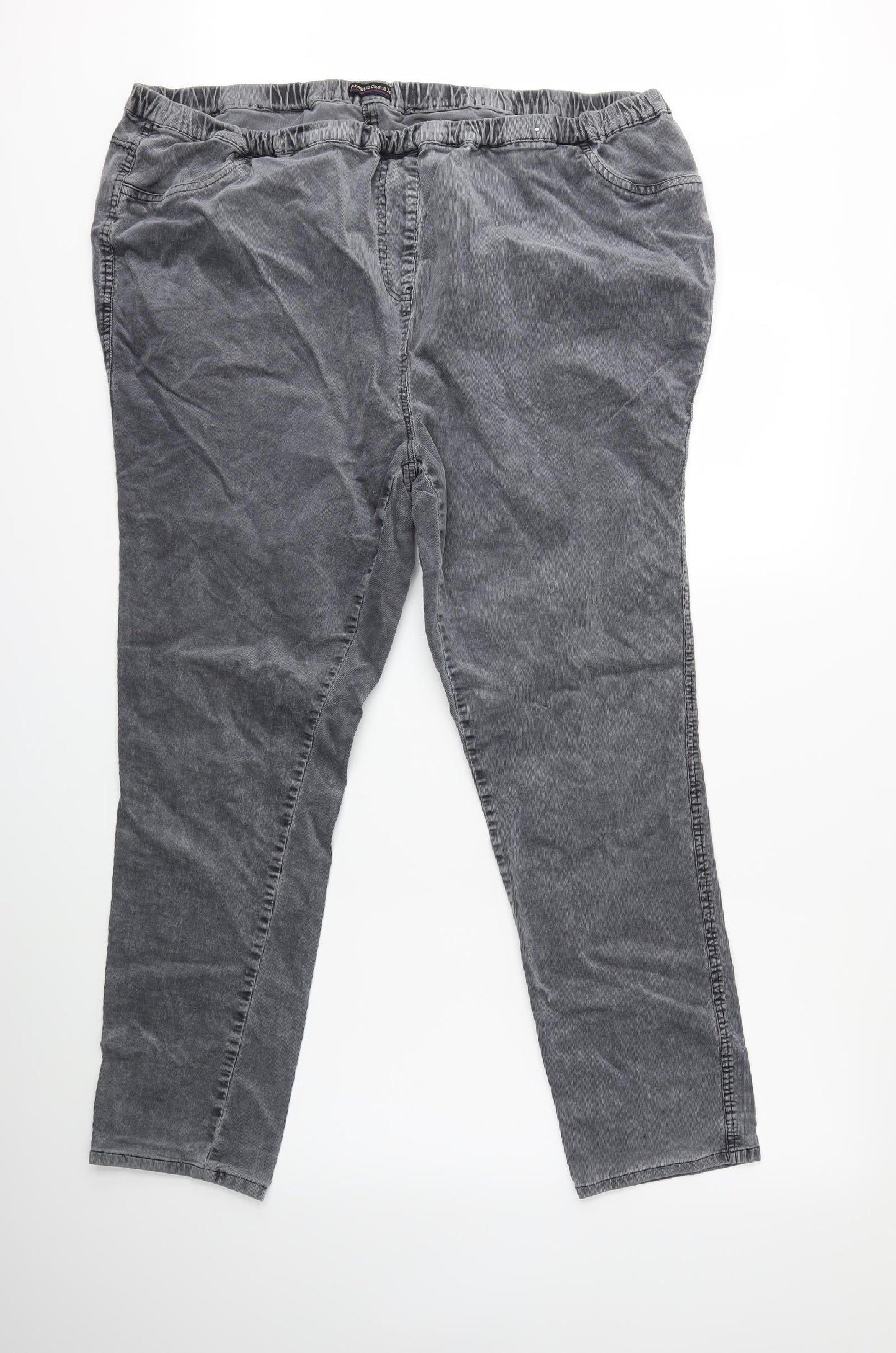 evie Womens Grey  Corduroy Snow Pants Trousers Size 26 L28 in