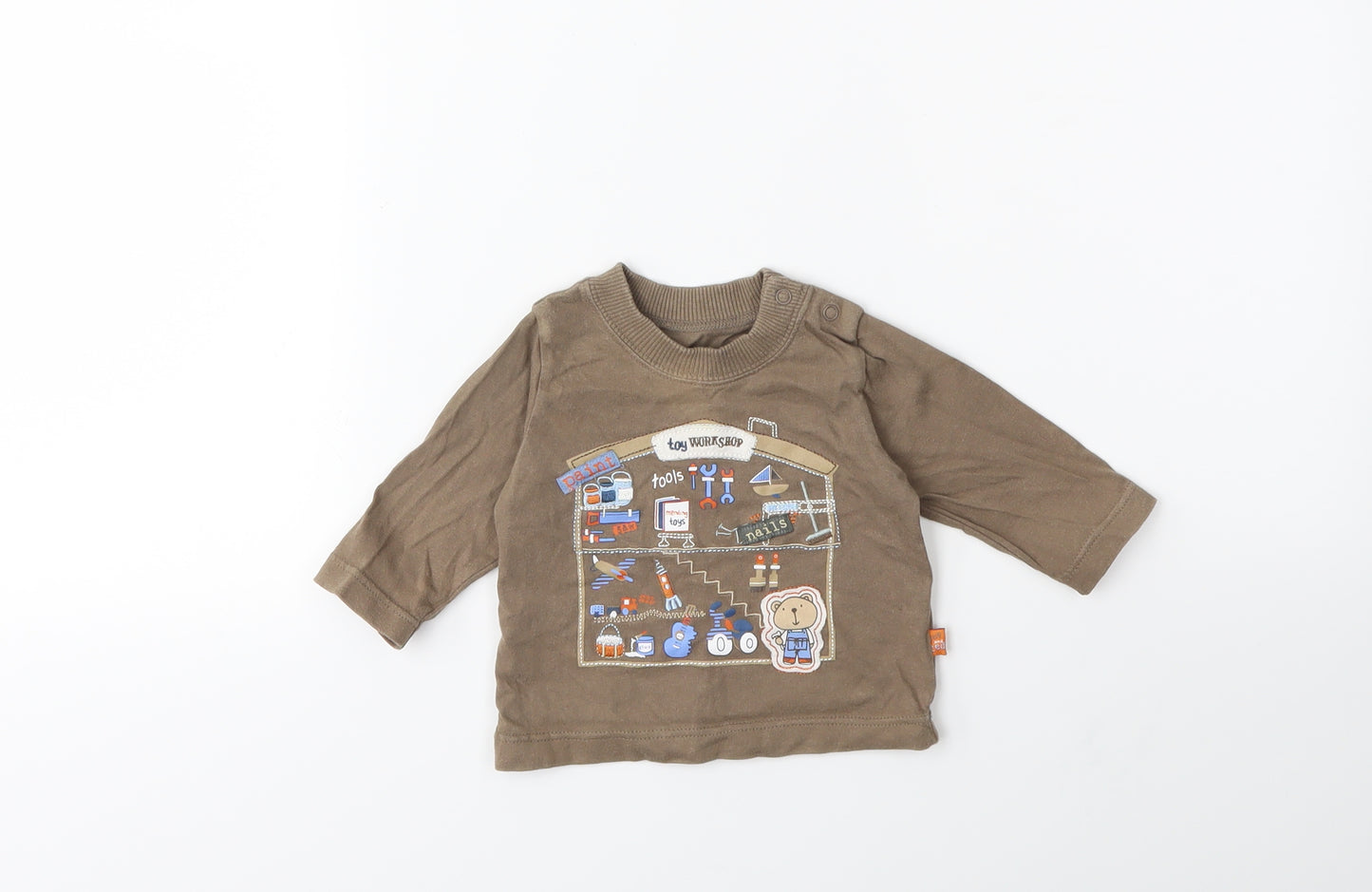 Mothercare Baby Brown   Basic T-Shirt Size 0-3 Months