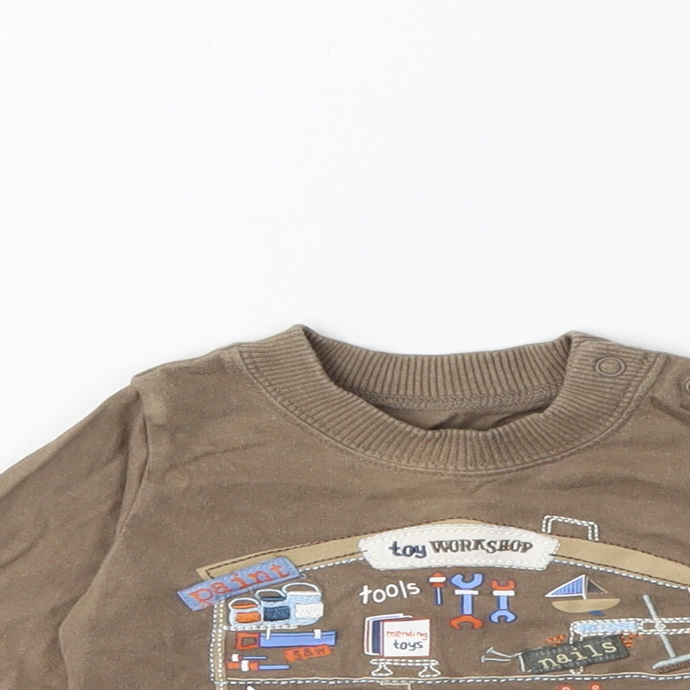 Mothercare Baby Brown   Basic T-Shirt Size 0-3 Months