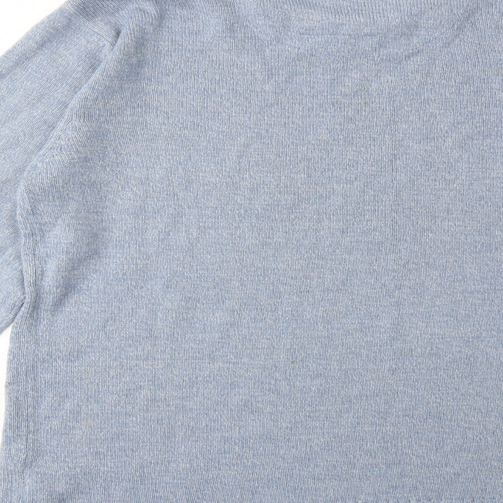 Brave Soul Mens Blue  Knit Pullover Jumper Size L