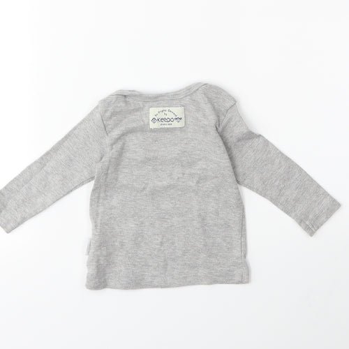 Preworn Baby Grey   Basic T-Shirt Size 3-6 Months