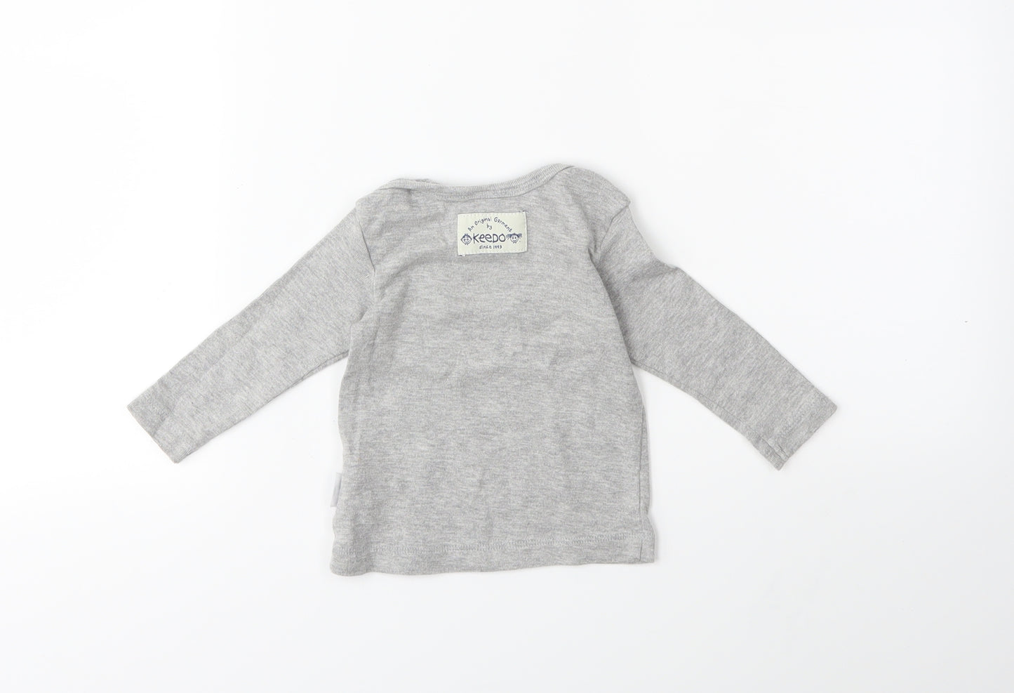 Preworn Baby Grey   Basic T-Shirt Size 3-6 Months