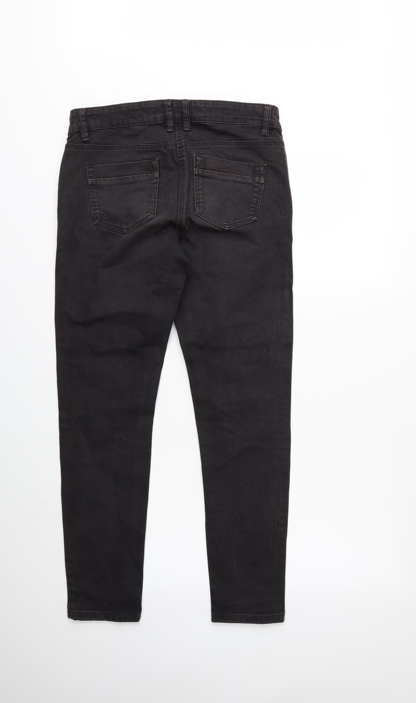 NEXT Womens Black  Denim Skinny Jeans Size 12 L27 in