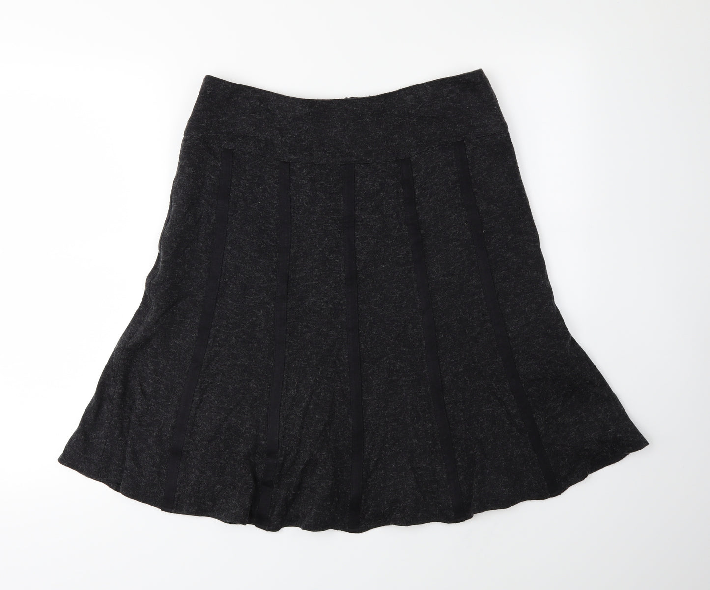 Marks and Spencer Womens Grey   Pleated Skirt Size 12