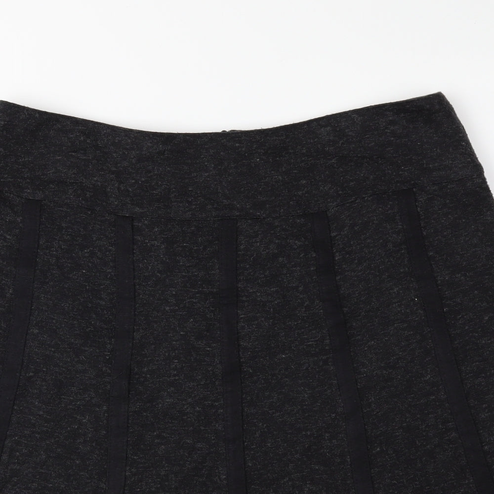 Marks and Spencer Womens Grey   Pleated Skirt Size 12