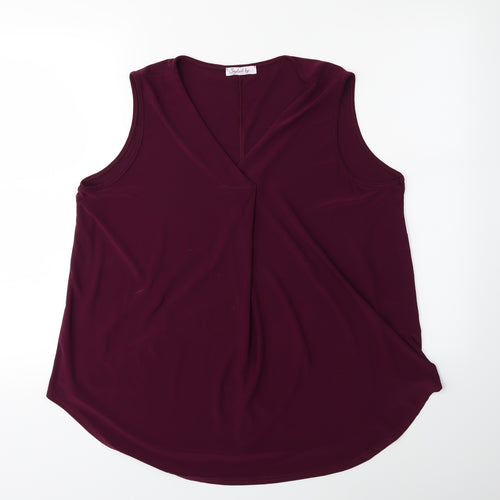 Styled By... Womens Purple   Basic Blouse Size L