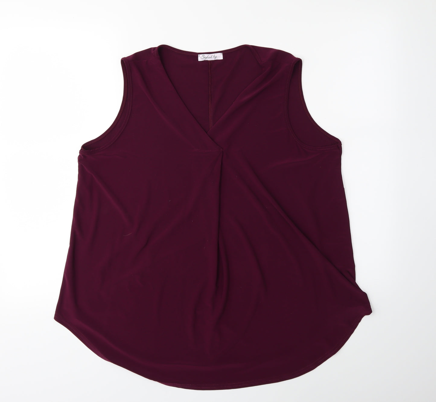 Styled By... Womens Purple   Basic Blouse Size L