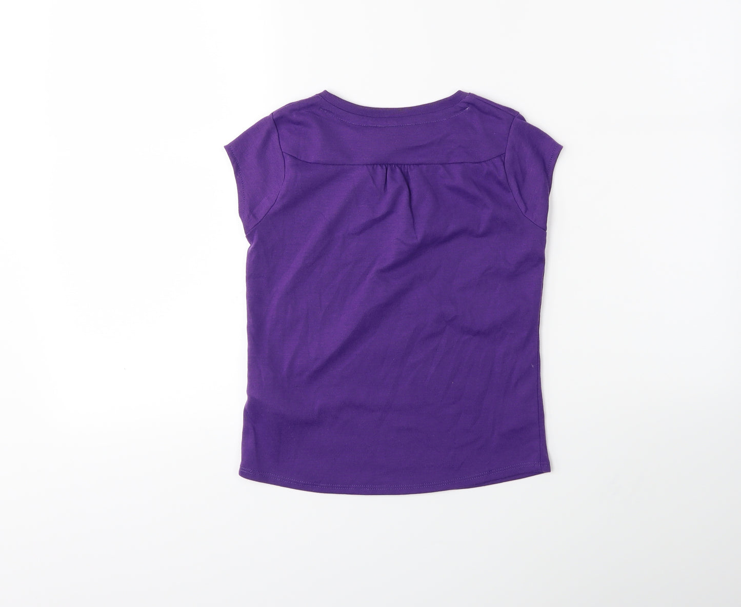 LA Gear Girls Purple   Basic T-Shirt Size 7 Years