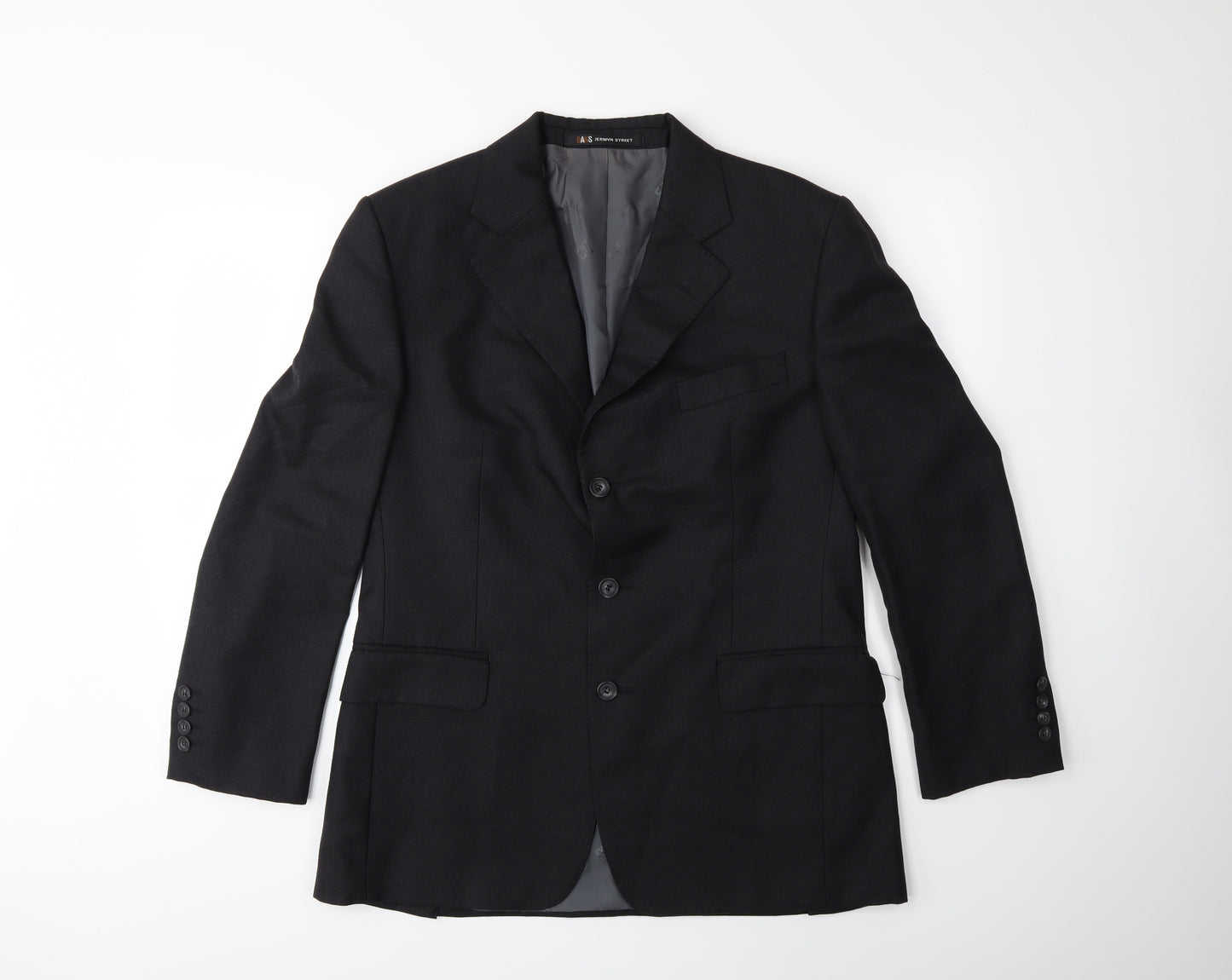 Preworn Mens Black   Jacket Suit Jacket Size 40