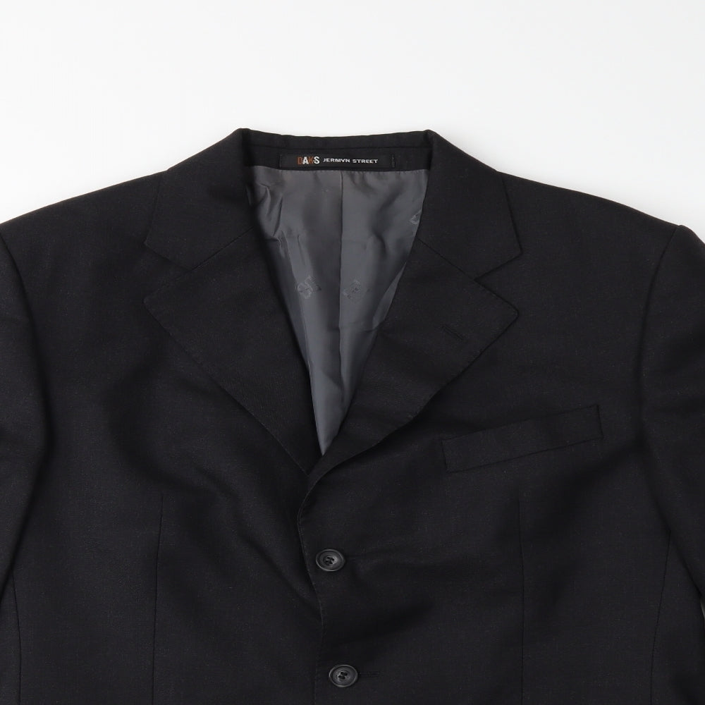 Preworn Mens Black   Jacket Suit Jacket Size 40