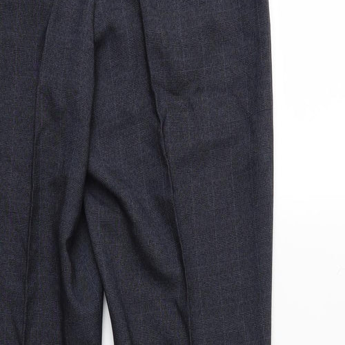 Preworn Mens Blue Check  Trousers  Size 30 L27 in