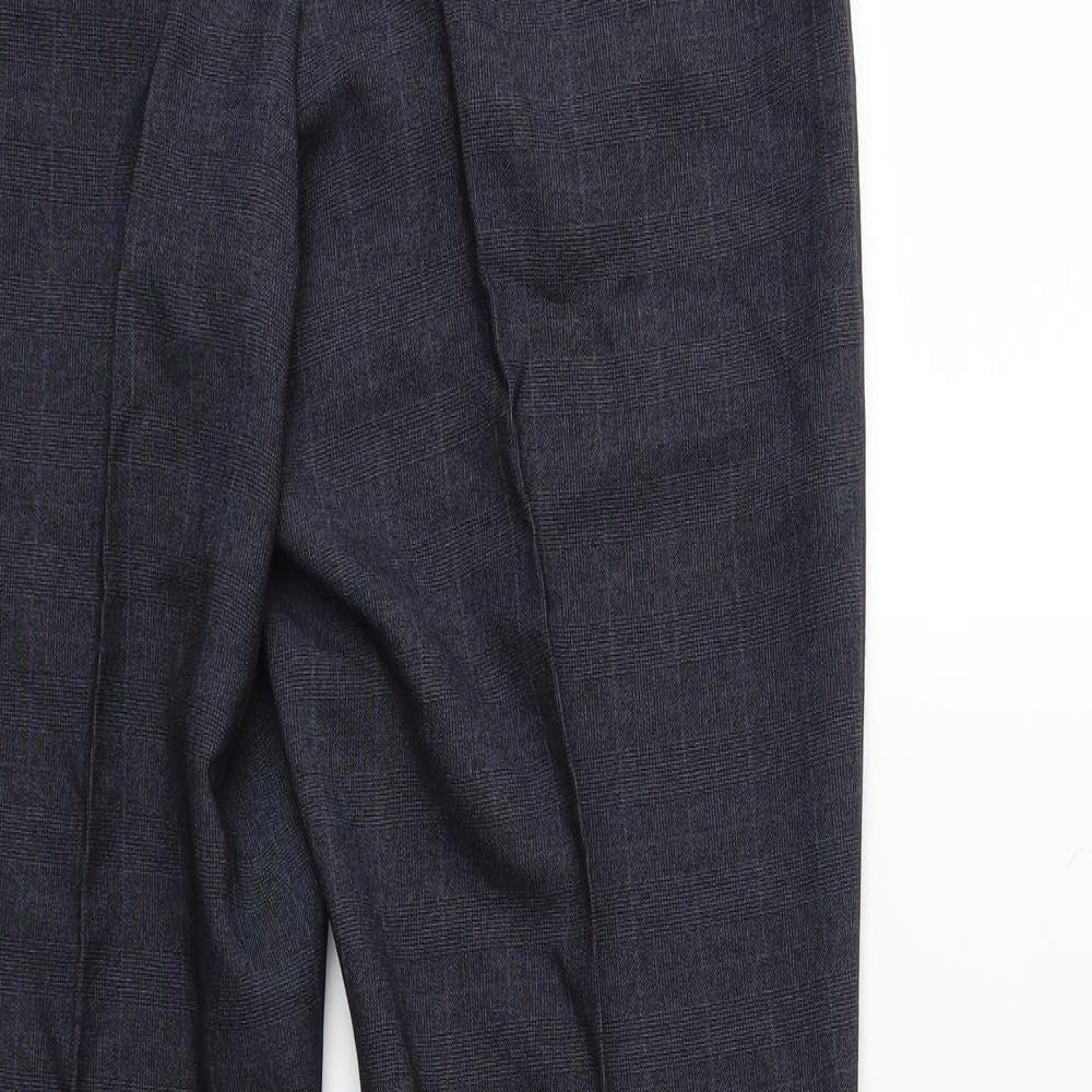 Preworn Mens Blue Check  Trousers  Size 30 L27 in
