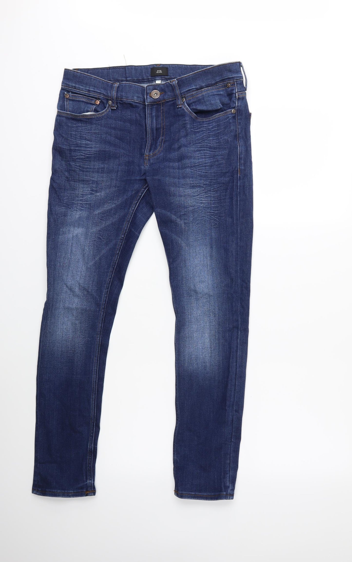 River Island Mens Blue  Denim Skinny Jeans  L39 in