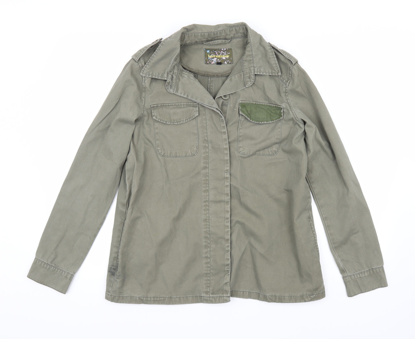 Internationale Womens Green   Jacket Coat Size 8
