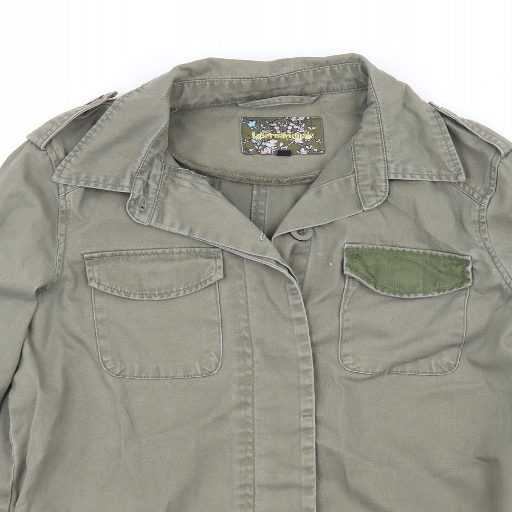 Internationale Womens Green   Jacket Coat Size 8