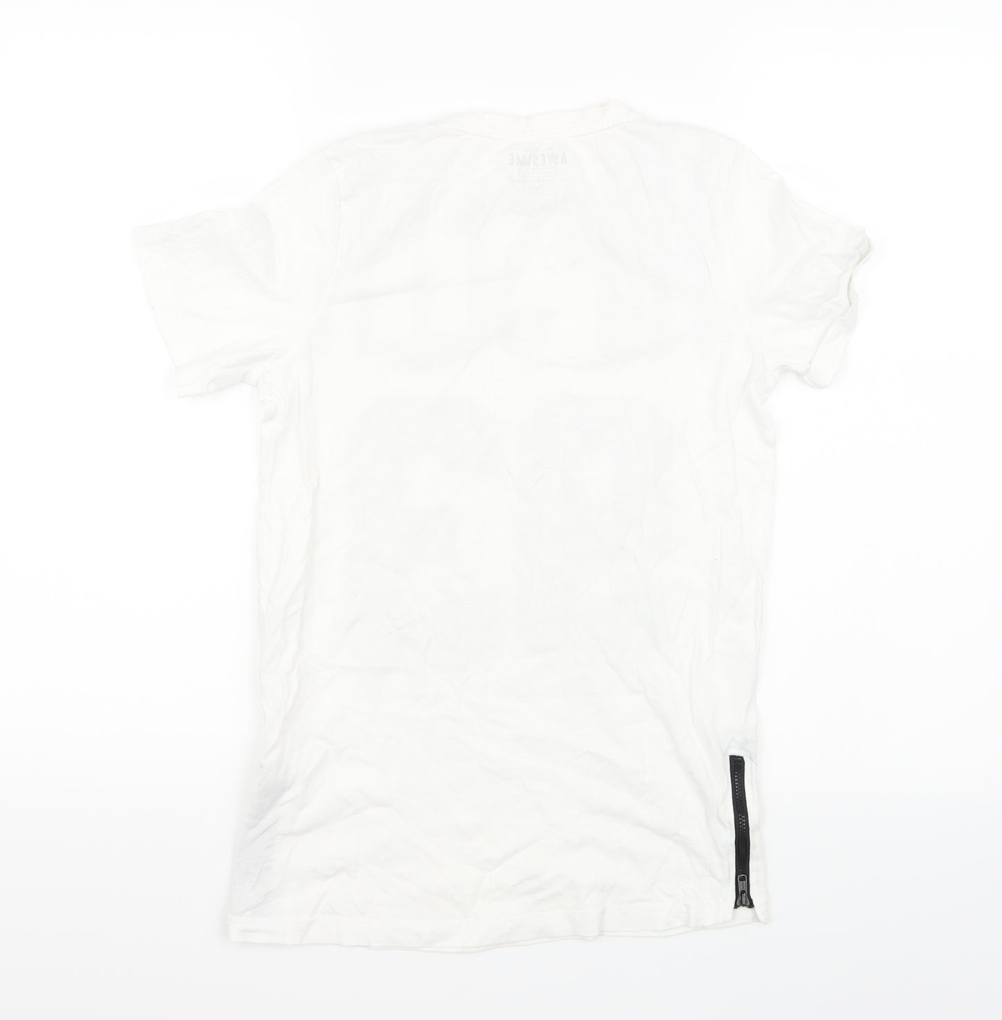 F&F Boys White   Basic T-Shirt Size 12 Years