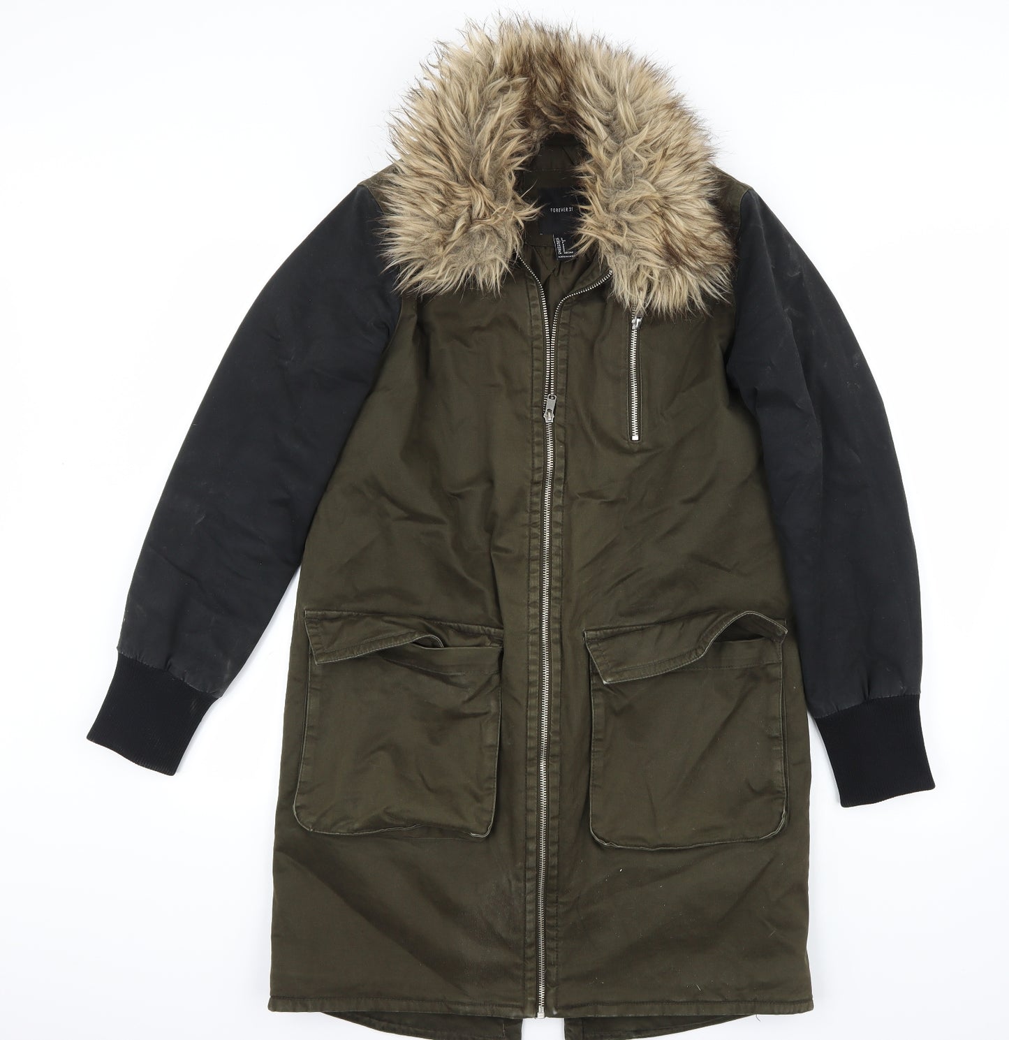 FOREVER 21 Womens Green   Jacket Coat Size S