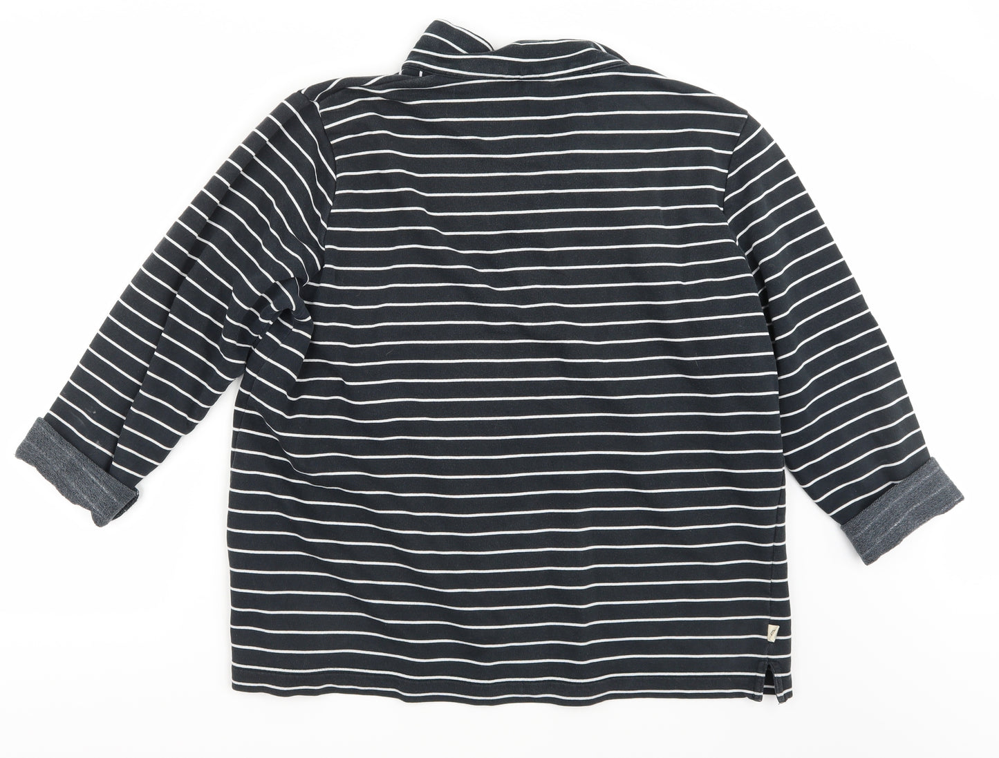 Cotton Traders Womens Blue Striped  Pullover Jumper Size L