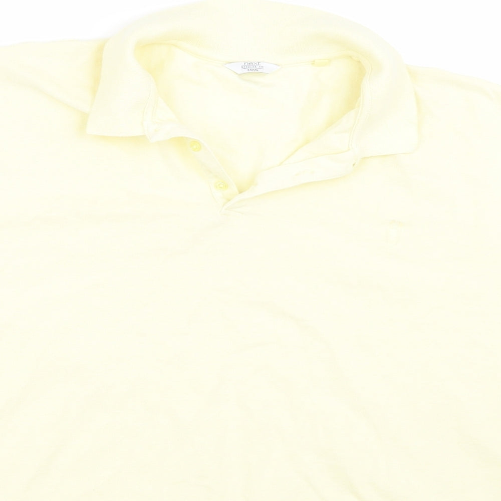 NEXT Mens Yellow    Polo Size 4XL