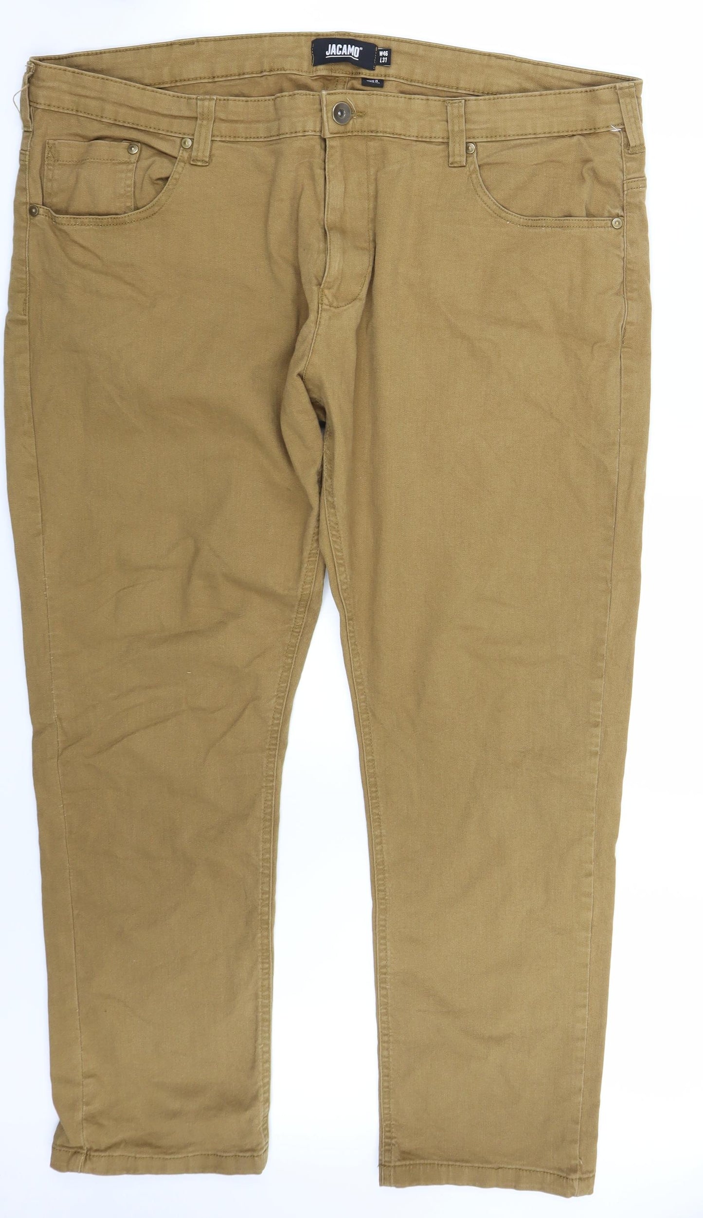 Jackamo Mens Brown   Straight Jeans Size 46 L31 in