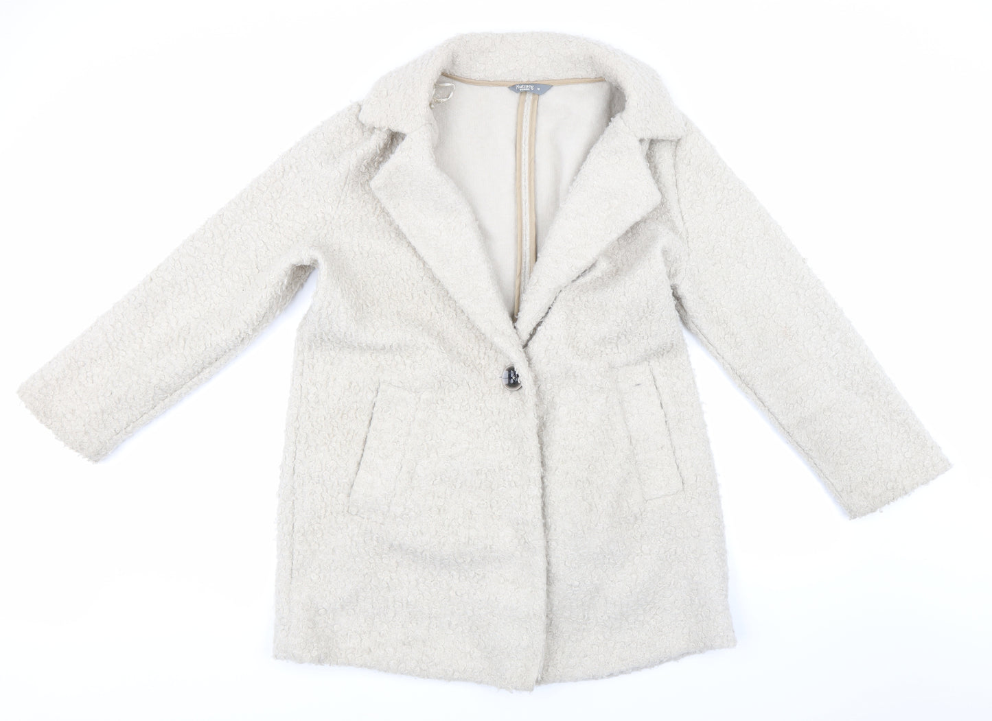 Nutmeg Womens Beige   Jacket Coat Size 16
