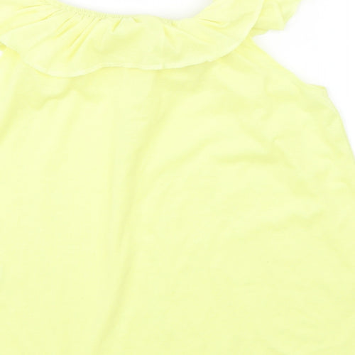 H&M Girls Yellow   Basic T-Shirt Size 5-6 Years