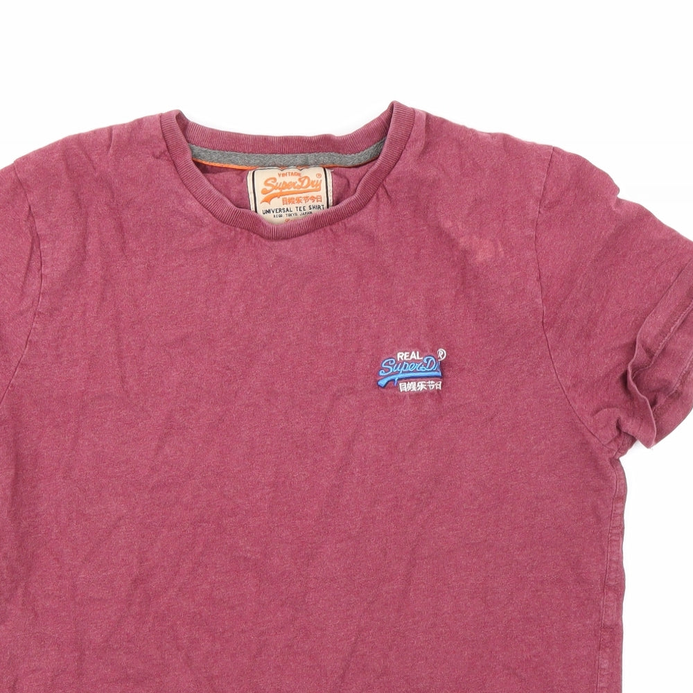 Superdry Mens Purple    T-Shirt Size L