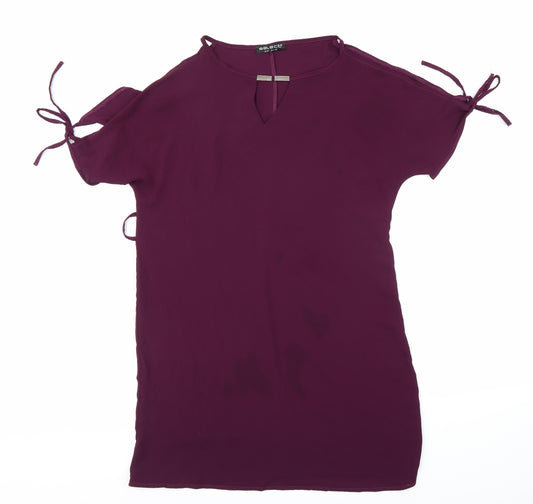 Front view of Select women’s purple a-line, size UK 12