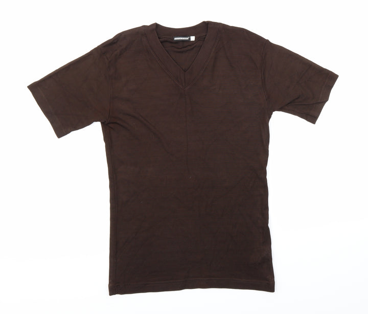 Flotta Dimare Womens Brown Basic Polo Size S