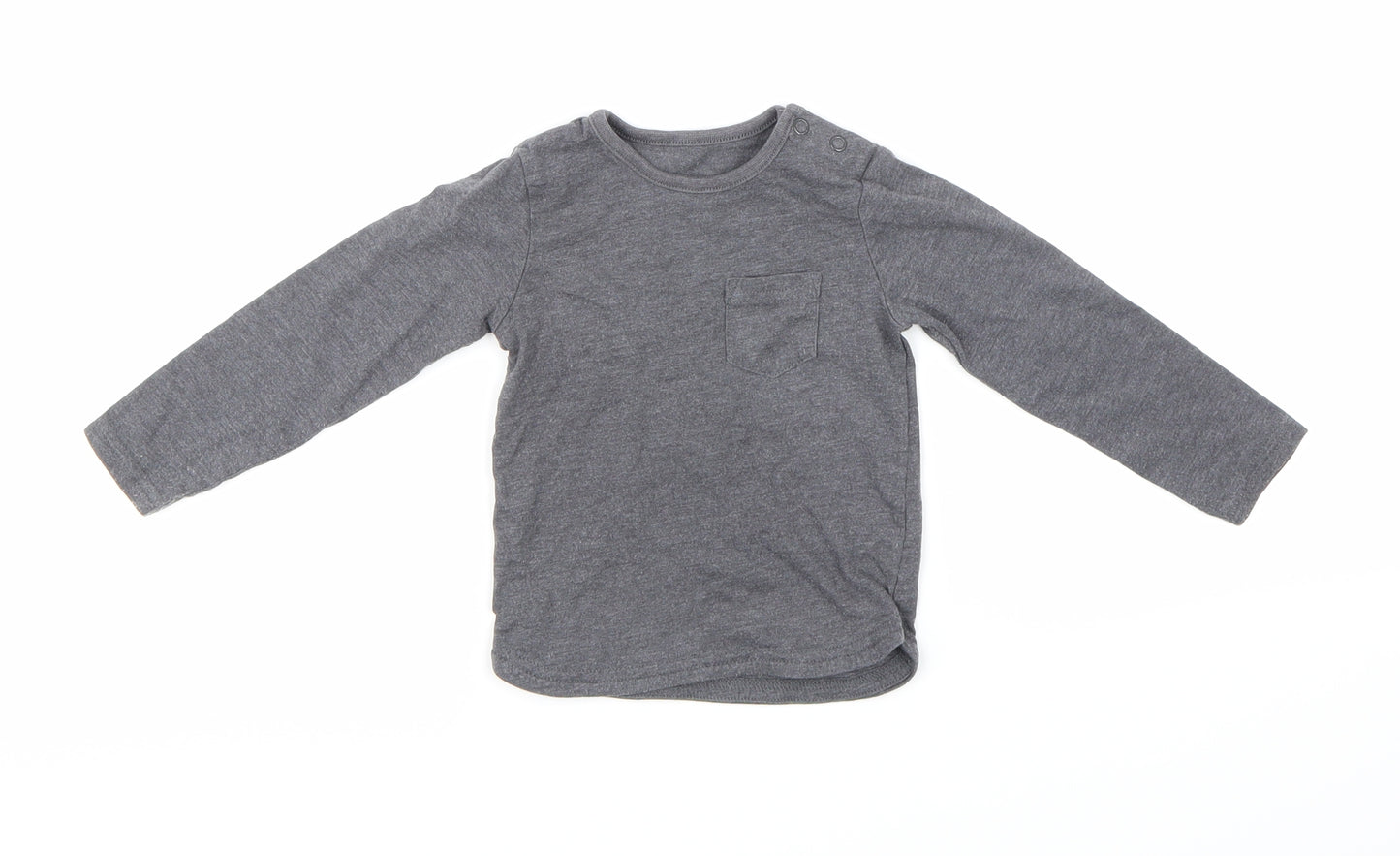 TU Boys Grey   Basic Polo Size 9-12 Months