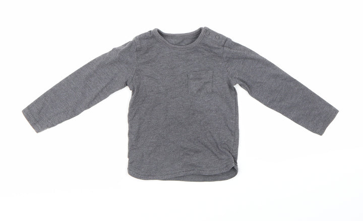 TU Boys Grey   Basic Polo Size 9-12 Months