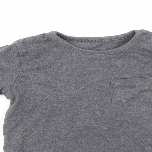 TU Boys Grey   Basic Polo Size 9-12 Months