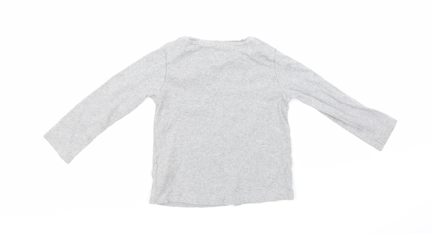 F&F Girls Grey   Basic T-Shirt Size 18-24 Months