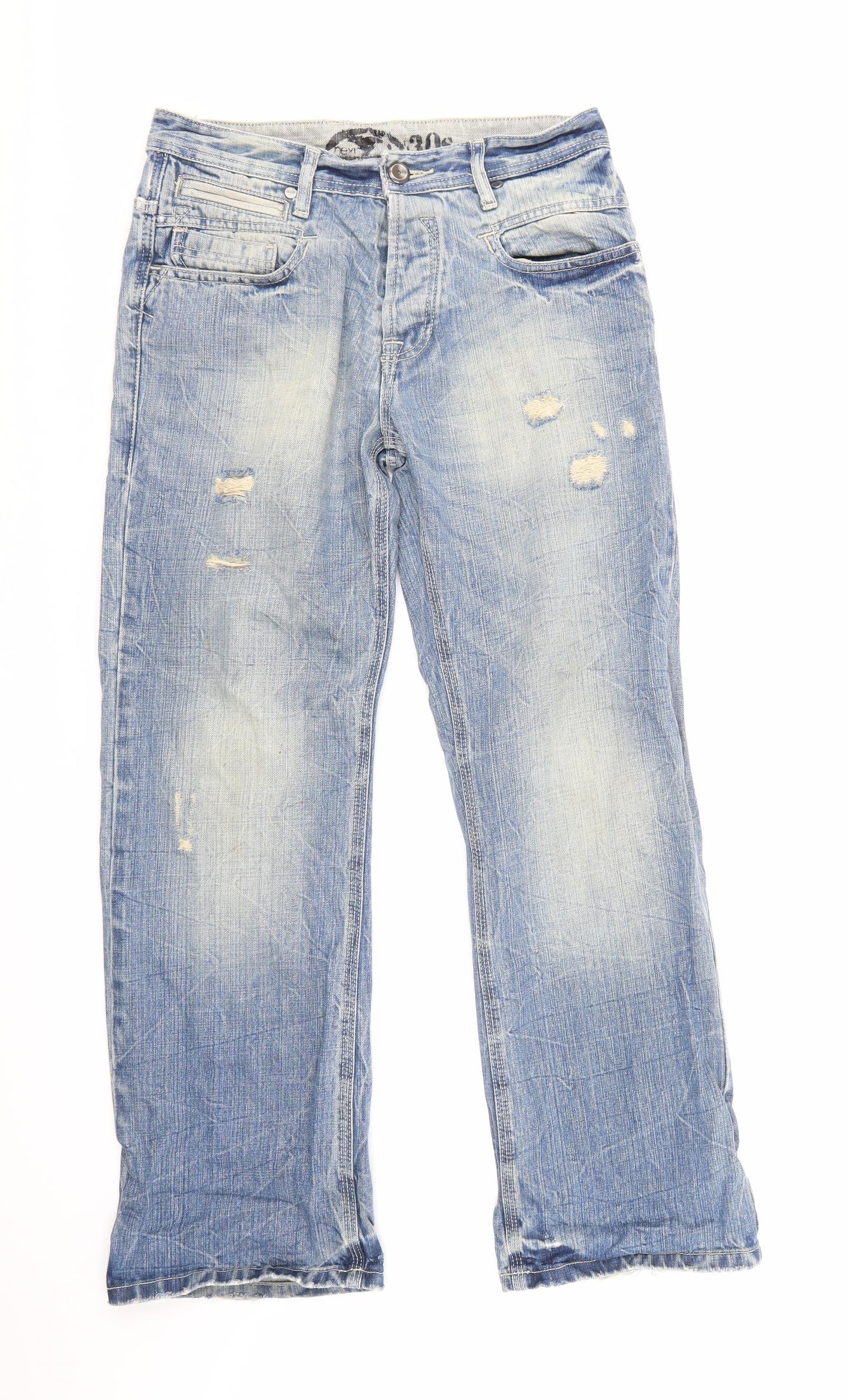 NEXT Womens Blue  Denim Straight Jeans  L28 in