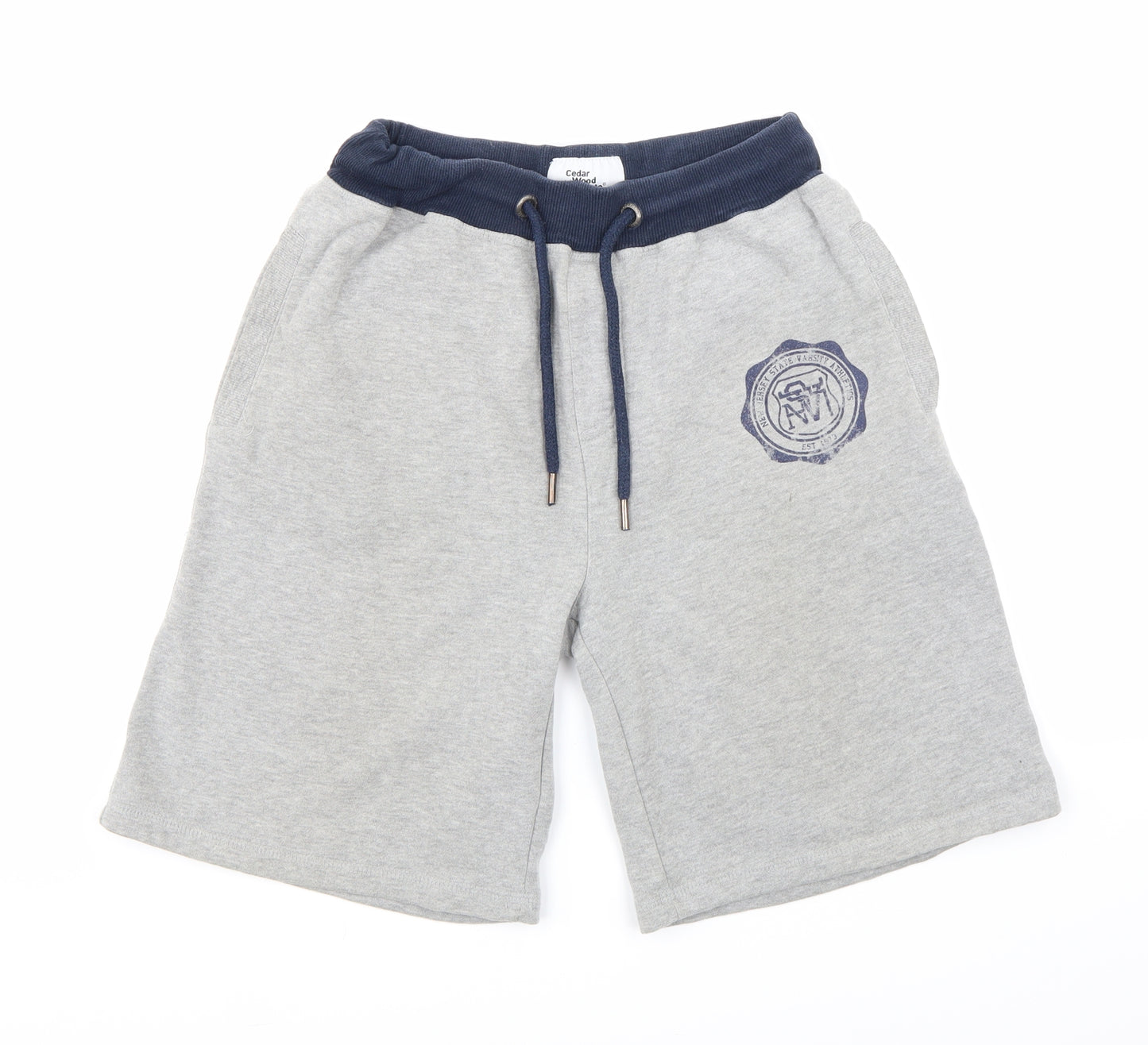 Cedar Wood State Boys Grey   Sweat Shorts Size M