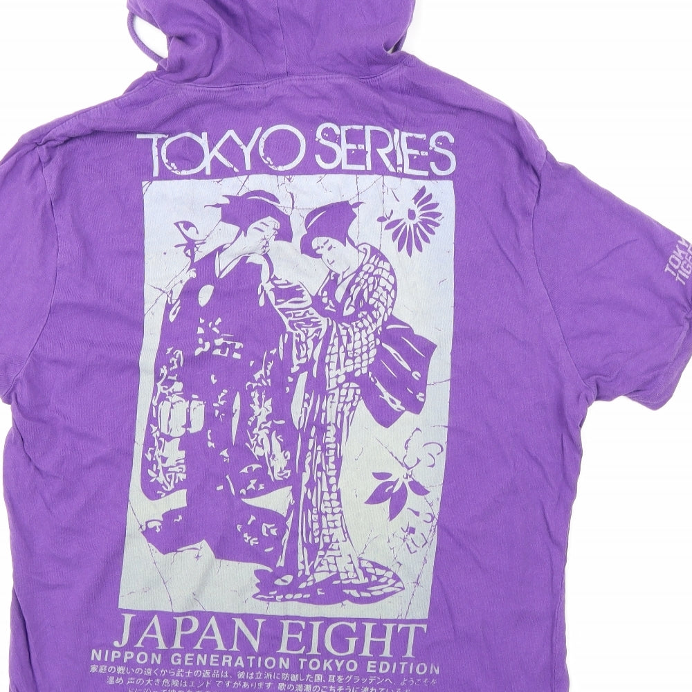 Tokyo Tigers Mens Purple    T-Shirt Size XL