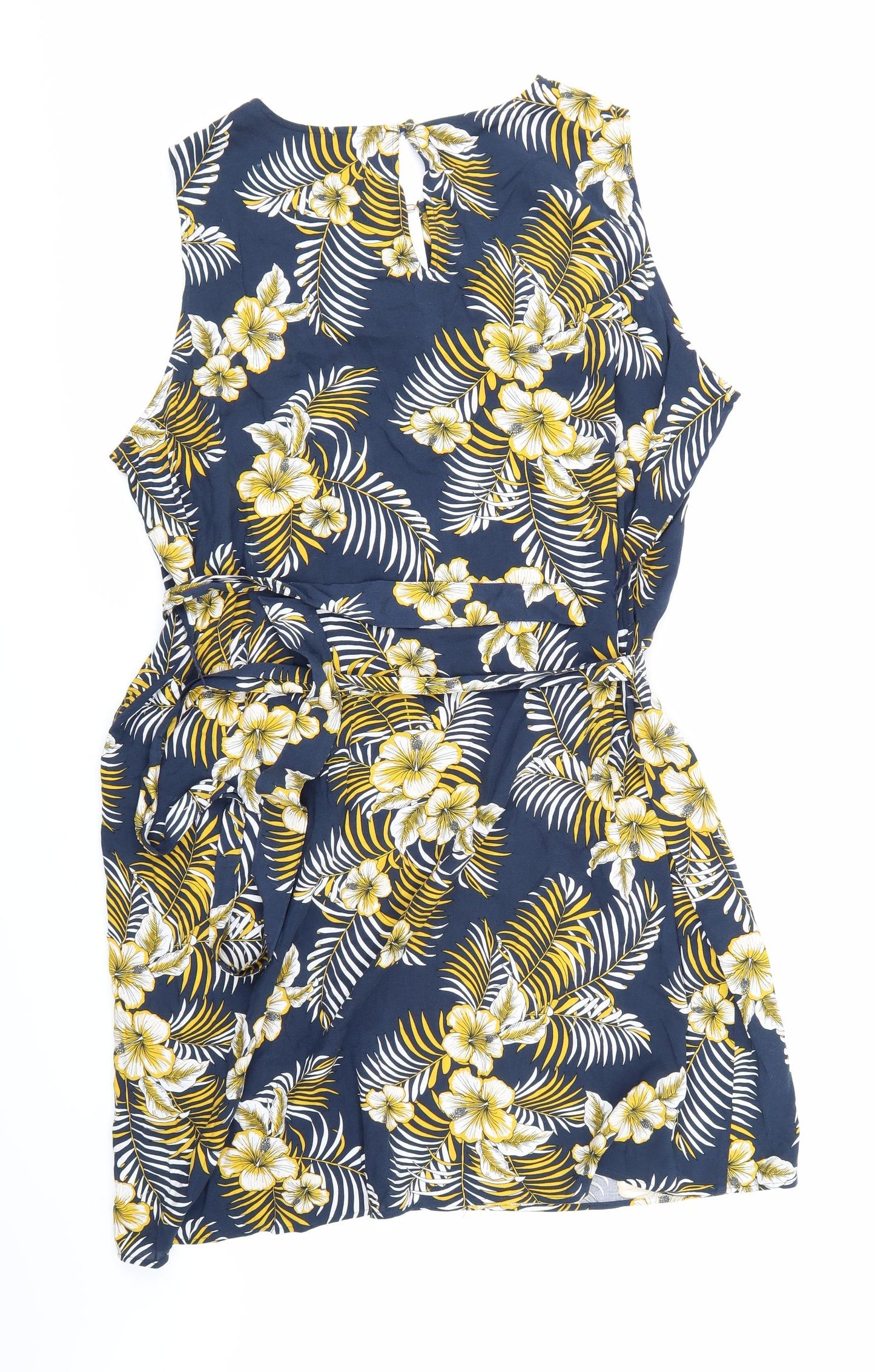 F&F Womens Blue Floral  A-Line  Size 20