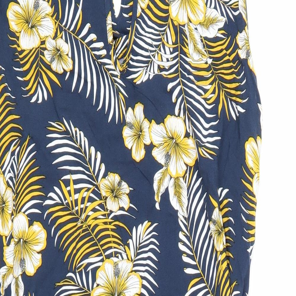 F&F Womens Blue Floral  A-Line  Size 20