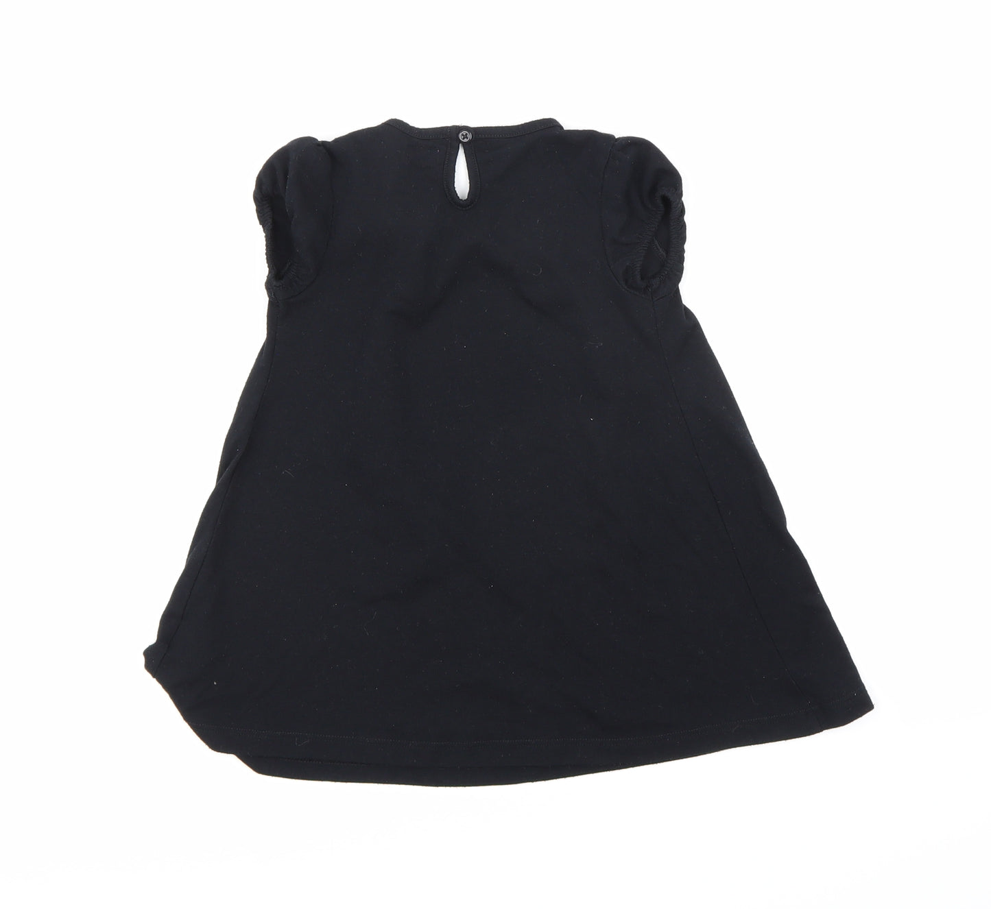 F&F Girls Black   Basic T-Shirt Size 2-3 Years
