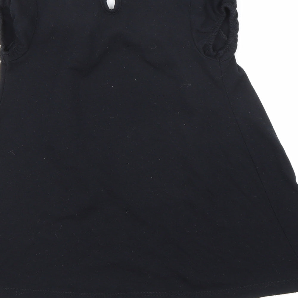 F&F Girls Black   Basic T-Shirt Size 2-3 Years