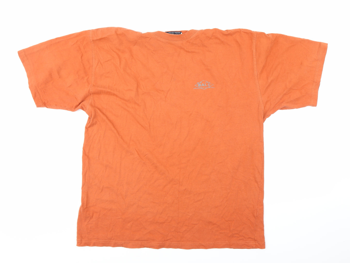 Ball Mens Orange    T-Shirt Size XL