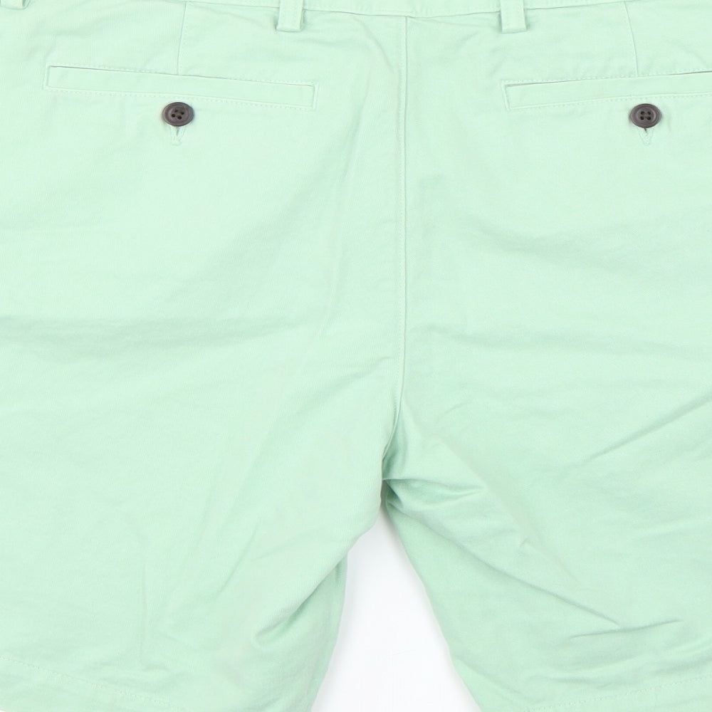 Lands End Mens Green   Chino Shorts