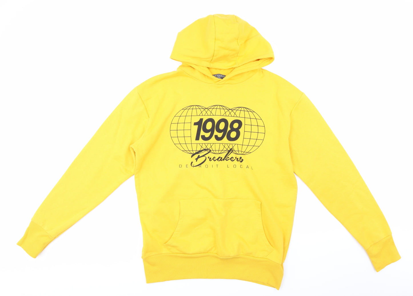 Primark Mens Yellow   Pullover Hoodie Size XL