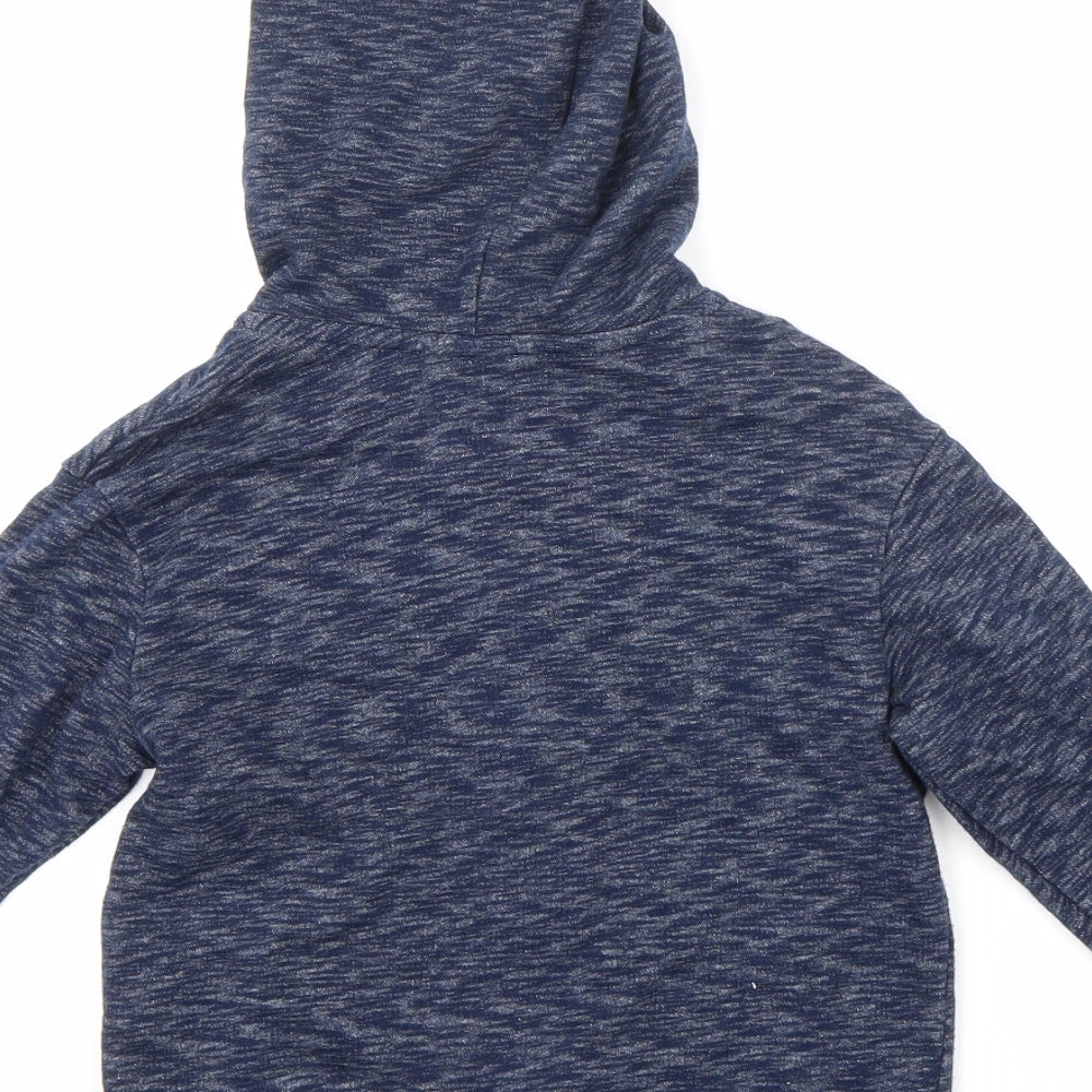 H&M Boys Blue   Full Zip Hoodie Size 5-6 Years