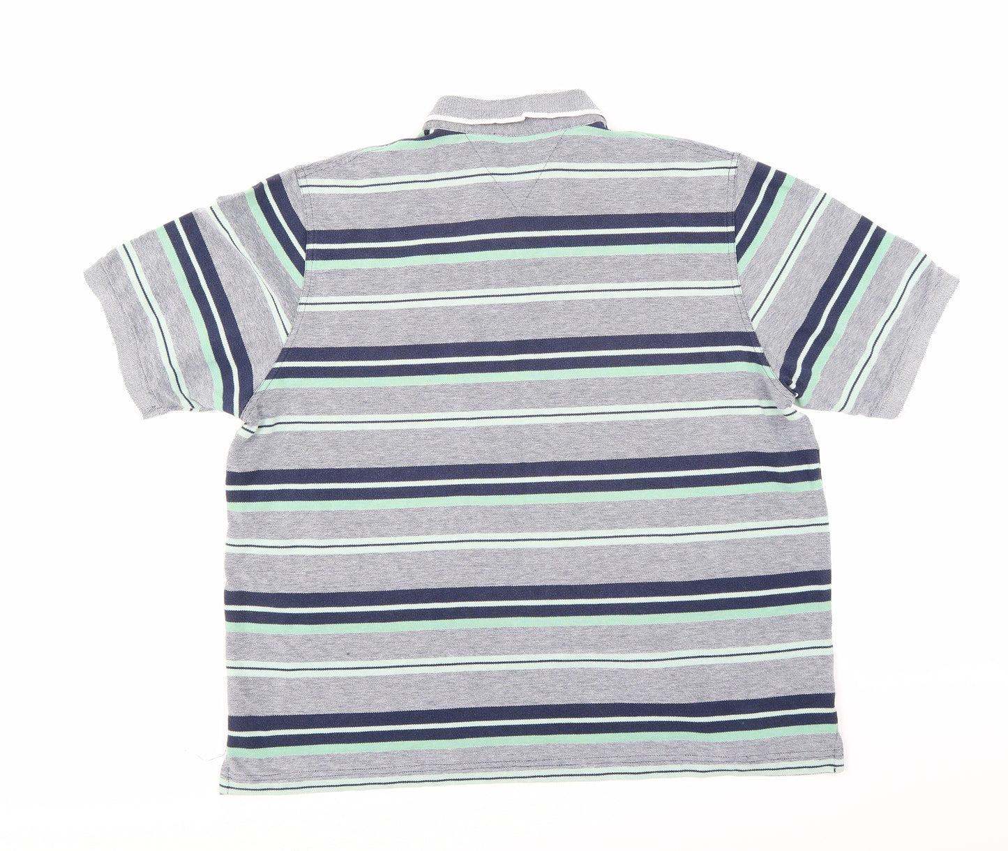 Easy Mens Blue Striped   Polo Size XL