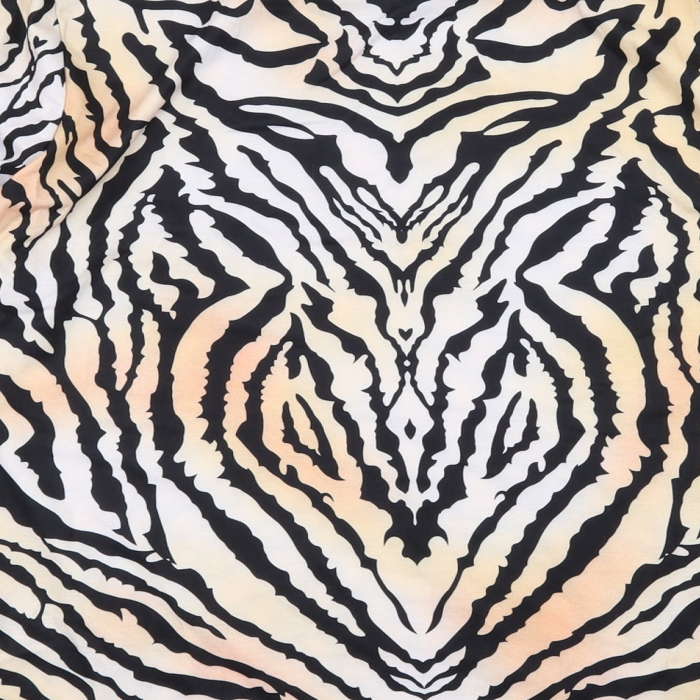 Preworn Mens White Animal Print Jersey  T-Shirt Size XL